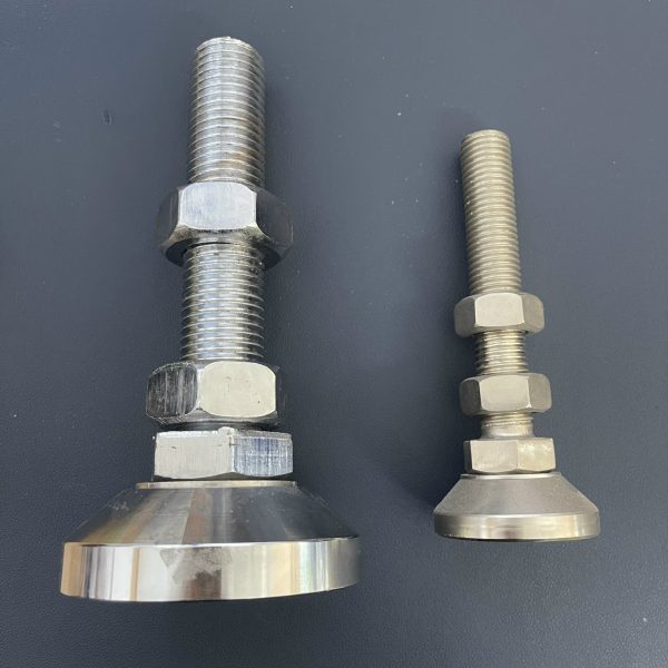 Chân tăng chỉnh inox M20 SUS 304 mạ Niken đế sắt chịu lực