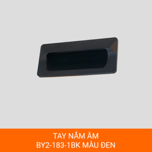 Tay nắm âm BY2-183-1BK nhựa ABS cho cửa và tủ
