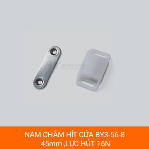 Nam châm hít cửa BY3-56-8 lực hút 16N cho phòng sạch công nghiệp