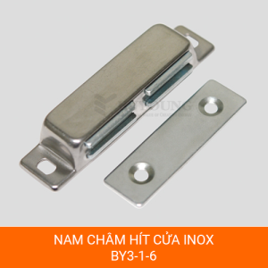 Nam châm hít cửa inox BY3-1-6 lực hút 78N