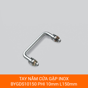 Tay nắm gập BYGDS10150 cho cửa kính, chất liệu inox SUS 303, thiết kế hình chữ D, kích thước L150mm
