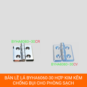 Bản lề lá BYHA6060-30 mạ crom, kích thước 60x60x13.5mm