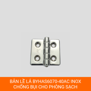 Bản lề tủ điện BYHAS6070-40AC đánh bóng, kích thước 60x70x13.3mm