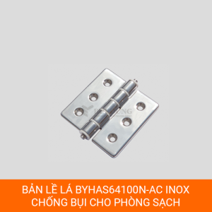 Bản lề tủ điện BYHAS64100N-AC đánh bóng, kích thước 100x100x6.4mm