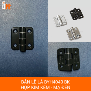 Bản lề tủ điện BYH4040 BK mạ đen, kích thước 40x40x4mm