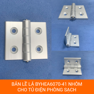 Bản lề nhôm BYHEA6070-41 SL màu trắng bạc, kích thước 60x70x4.5mm