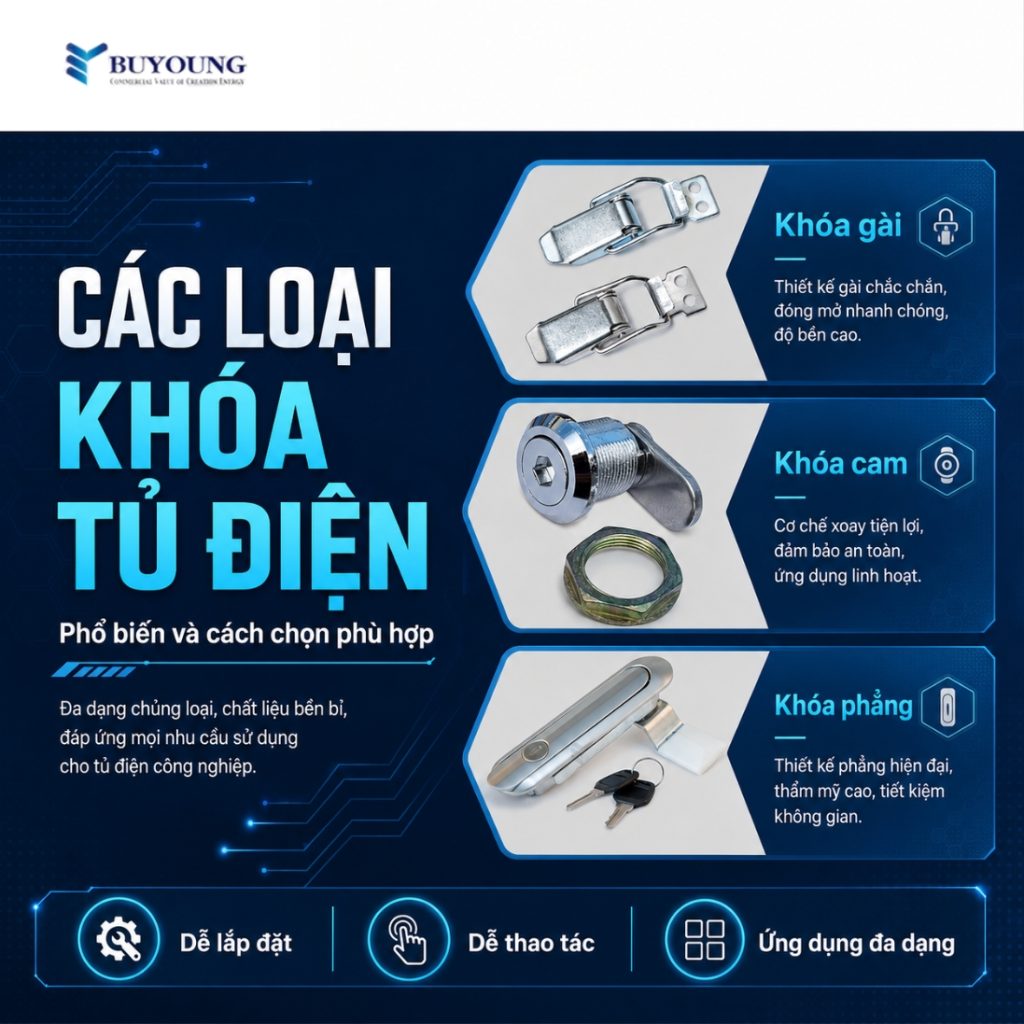 các loại khóa tủ điện công nghiệp