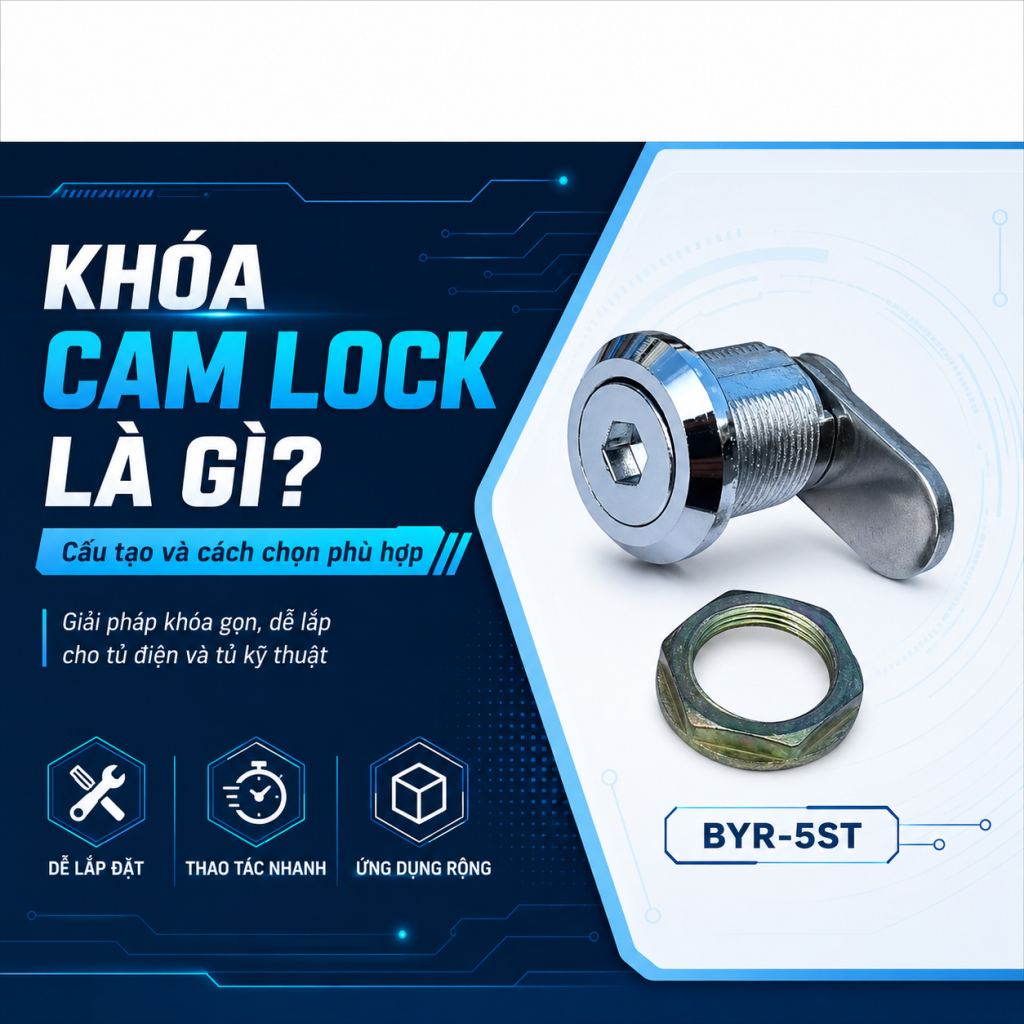 khóa cam lock khóa tủ điện mini