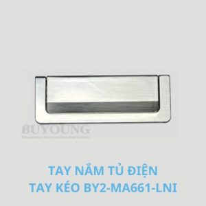 Tay kéo BY2-MA661-LNI mạ niken cho cửa tủ điện