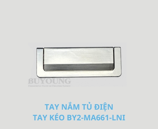 Tay kéo BY2-MA661-LNI mạ niken cho cửa tủ điện
