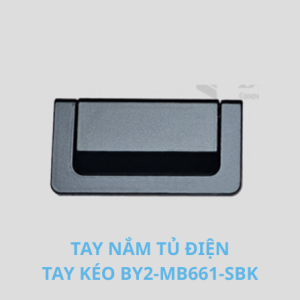 Tay kéo BY2-MB661-SBK sơn đen cho cửa tủ điện