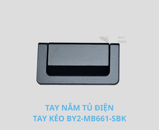 Tay kéo BY2-MB661-SBK sơn đen cho cửa tủ điện
