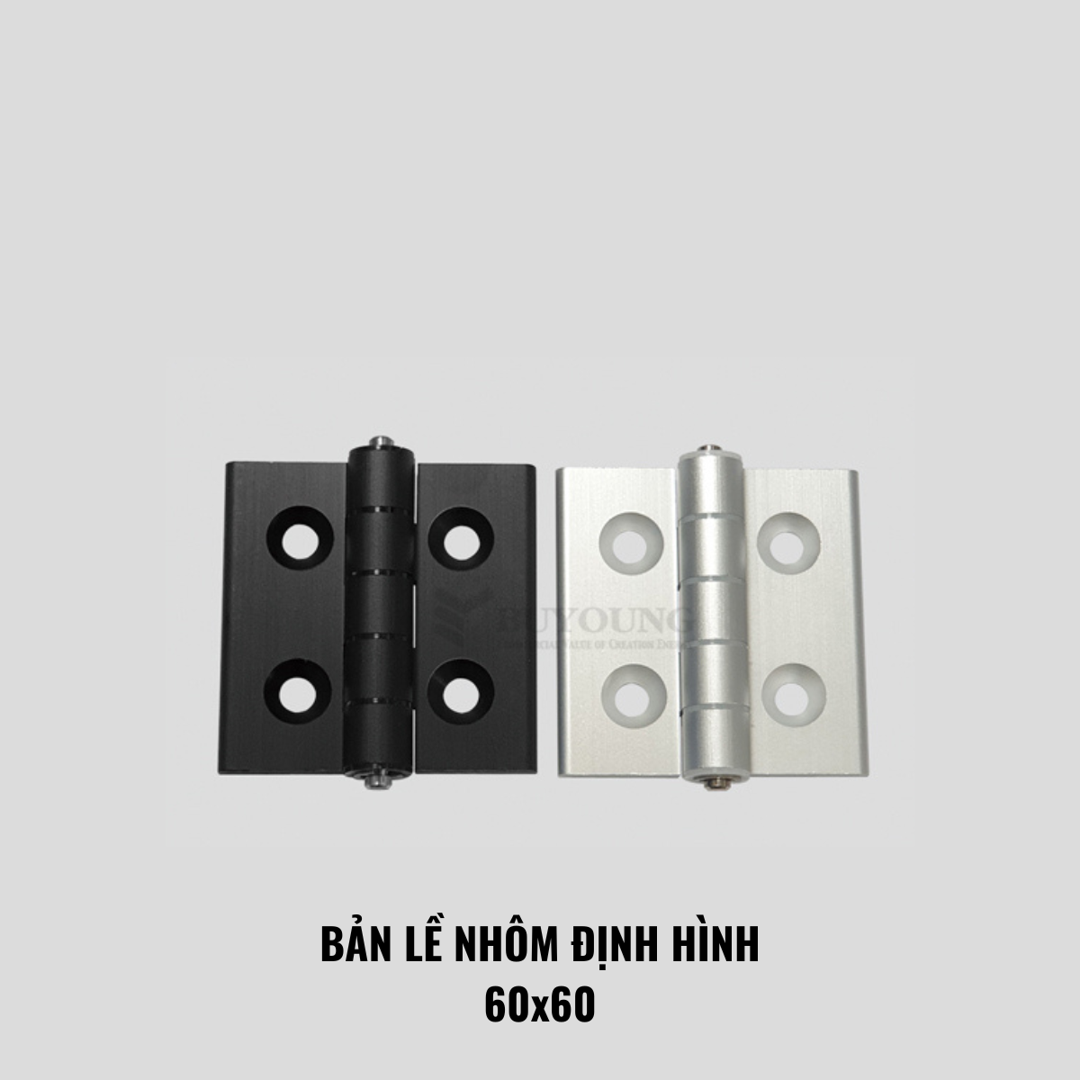 Bản lề nhôm định hình 60x60 đến 80x80 – Phụ kiện khung nhôm công nghiệp