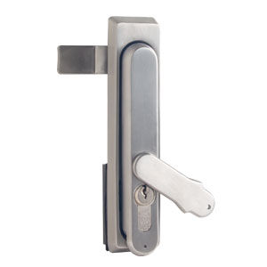Khóa tủ điện MS100-3S-1 inox Hengzhu dạng tay gạt